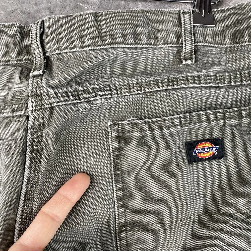 Dickies Pants Mens‎ Size 38x32 (fit 37x30) Green Canvas Carpenter Skater Grunge